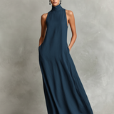 Nerina | Vestido Maxi de Gola Alta