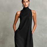 Nerina | Vestido Maxi de Gola Alta