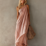 Ondine | Vestido Maxi Boho de Um Ombro