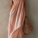 Ondine | Vestido Maxi Boho de Um Ombro