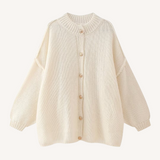 Bernice | Cardigan de Malha Chunky com Gola Redonda