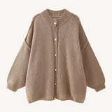 Bernice | Cardigan de Malha Chunky com Gola Redonda