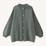 Bernice | Cardigan de Malha Chunky com Gola Redonda