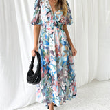 Una | Vestido Feminino com Padrão Floral