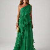 Talia | Vestido Maxi com Rendas em Cascata
