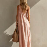 Ondine | Vestido Maxi Boho de Um Ombro