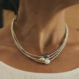 Petra - Colar de Pérolas Estilo Vintage
