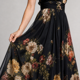 Sienne | Vestido Midi Floral com Alças