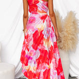 Zorana | Vestido com Plissado e Um Ombro