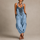 Paula – Macacão Bordado Boho