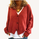 Margot | Cardigan Relaxado com Botões à Frente