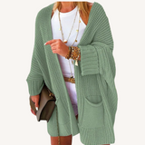 Nancy | Cardigan Relaxado de Malha Chunky