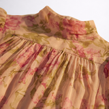 Maja | Vestido Floral Longo de Chiffon