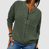 Marielle | Cardigan de Malha Abertura Frontal com Fecho