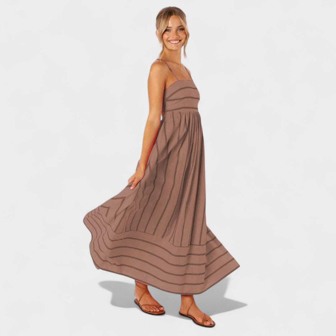 Camila - Vestido Listrado Fresco