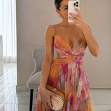 Gordana | Deslumbrante Maxi Vestido com Estampa Floral