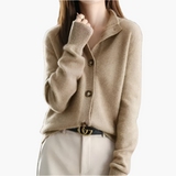 Marcella | Cardigan com Gola e Botões
