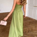 Marija | Elegante Vestido Midi Sem Alças