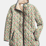 Casaco Acolchoado Tecido Floral Amélie