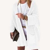 Nancy | Cardigan Relaxado de Malha Chunky