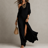 Elva | Vestido Fluido de Um Ombro