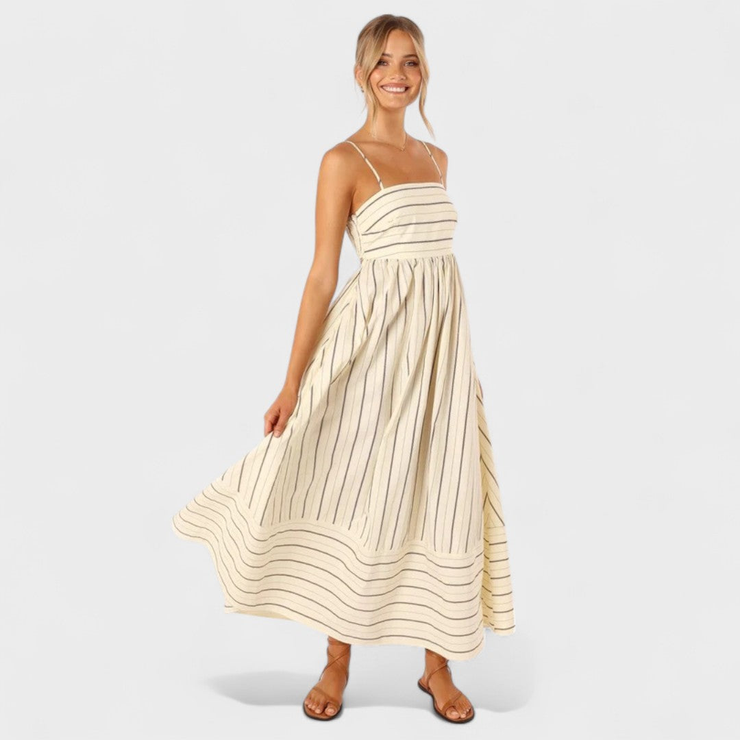 Camila - Vestido Listrado Fresco
