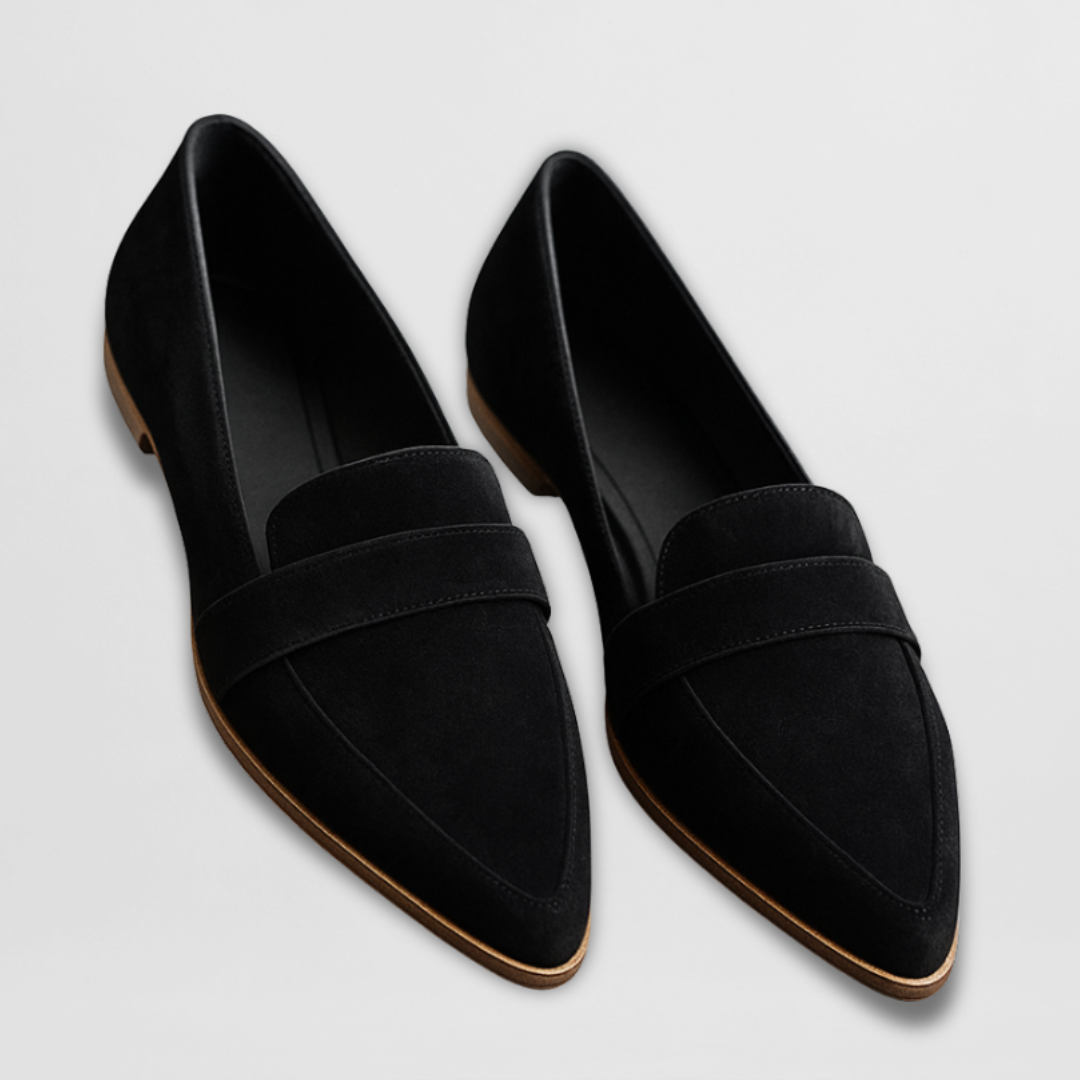 Andresa – Mocassins de camurça macia para mulher