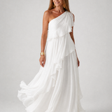 Talia | Vestido Maxi com Rendas em Cascata