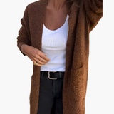 Selina | Cardigan Longline com Bolsos