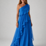 Talia | Vestido Maxi com Rendas em Cascata