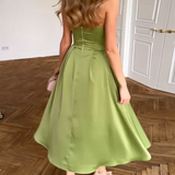 Marija | Elegante Vestido Midi Sem Alças