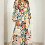 Una | Vestido Feminino com Padrão Floral