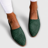 Aurora | Mocassins Trançados com Faixa Traseira