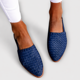 Aurora | Mocassins Trançados com Faixa Traseira