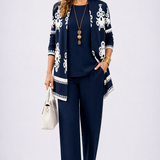 Grace | Elegância Clássica Conjunto de Três Peças