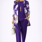 Violet | Elegância Clássica Conjunto de Três Peças