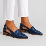 Erica | Mocassins Trançados com Fivela Traseira