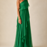 Ela | Vestido Maxi com Rendas em Cascata