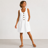 Marcia - Vestido de Verão em Algodão e Linho