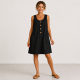 Marcia - Vestido de Verão em Algodão e Linho