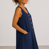 Marcia - Vestido de Verão em Algodão e Linho