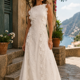 Angelina | Elegante Maxi Vestido com Bordado