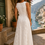 Angelina | Elegante Maxi Vestido com Bordado