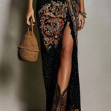Avah | Vestido Maxi Impresso Boémio