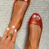 ADELINA SANDÁLIAS DOURADAS CONFORTO CHIC
