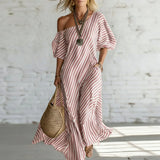 Alexia | Vestido Maxi Listrado