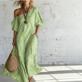 Alexia | Vestido Maxi Listrado
