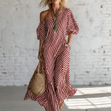 Alexia | Vestido Maxi Listrado