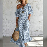 Alexia | Vestido Maxi Listrado