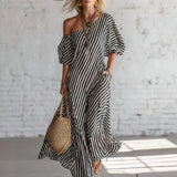 Alexia | Vestido Maxi Listrado